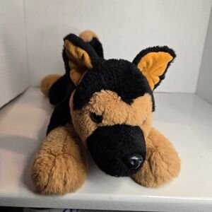 FAO SCHWARZ Adopt A Pets 15" Toy Plush Floppy Lying German Shepherd